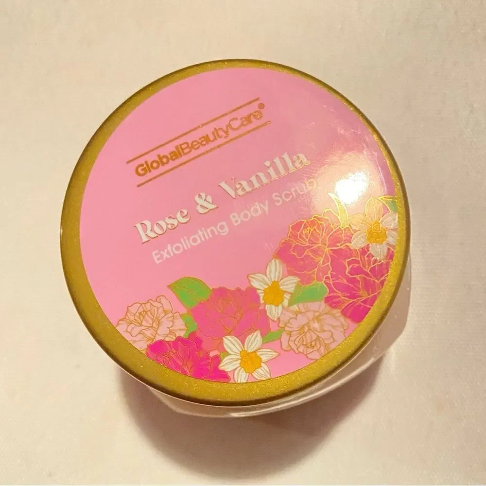 🛍️Global Beauty Care Rose and Vanilla Exfoliating Body Scrub 6 OZ/ 170g💥
